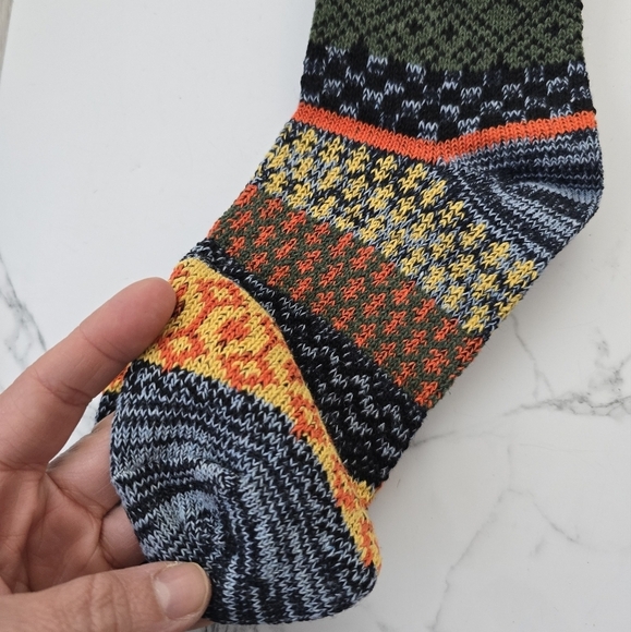 Bohemian | Granola yellow black maximalist print Gorpcore tube socks - Picture 4 of 7